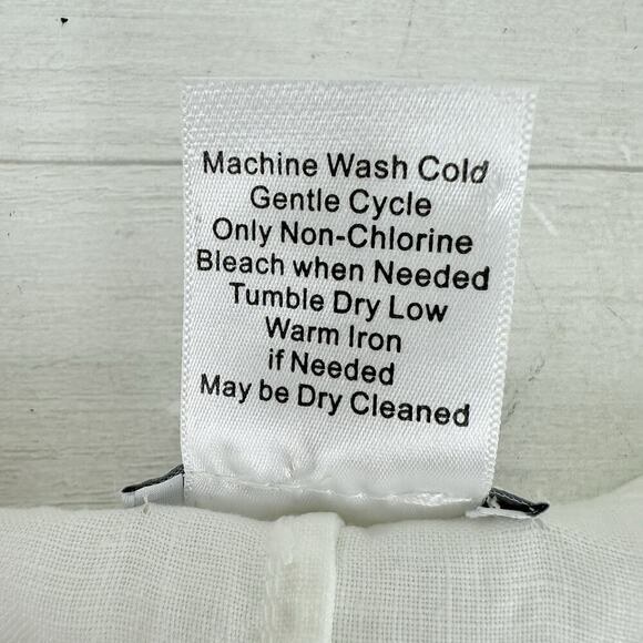 Soft Surroundings 100% Linen Tunic Top Blouse L White Preppy Lagenlook Beach - Picture 7 of 11